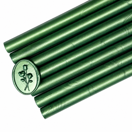 Batoane de ceara pentru sigilii - Baton de ceară verde smarald, batoane de ceară verde bijuterie pentru sigilii