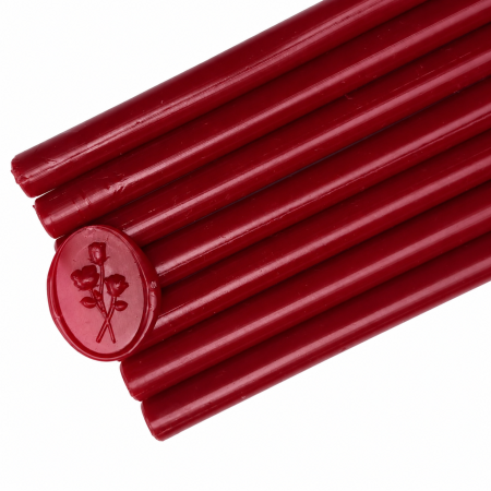 Batoane de ceara pentru sigilii - Baton de ceară vișiniu, batoane de ceară bordo pentru sigilii