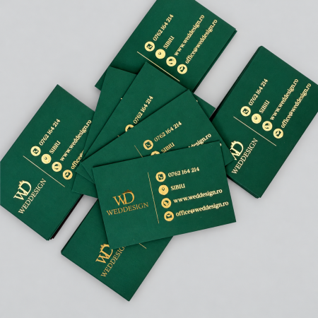 MAGAZIN - Carti-de-vizita-folio(scris-metalic)-carton-soft-touch