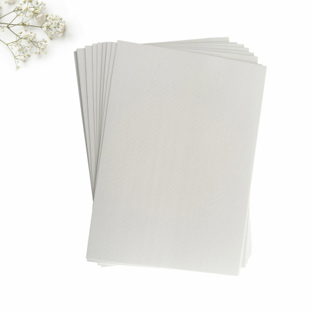 Carton alb / Ivory - Carton alb texturat cu linii pentru invitatii nunta