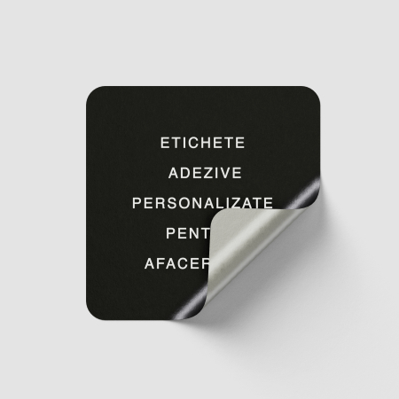 ETICHETE ADEZIVE PERSONALIZATE - Etichete adezive personalizate pătrate