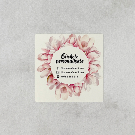 PRODUSE PRINT - Etichete adezive personalizate pătrate