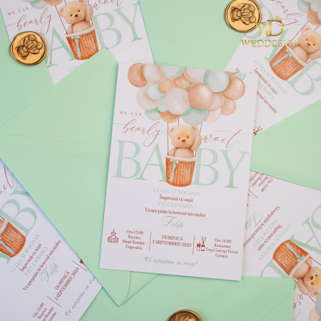 Invitatie botez ursulet baloane verzi [2]