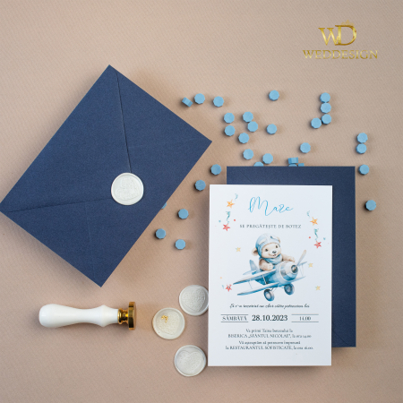 BOTEZ - Invitatie de botez baieti