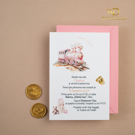 Invitatie de botez roz [1]