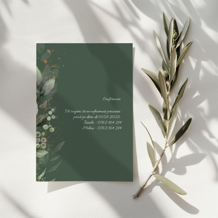 Invitatie de nunta Sage Green [2]