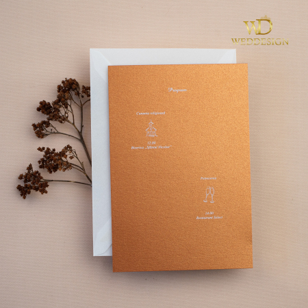 Invitatie de nunta Cupru sidefat [2]