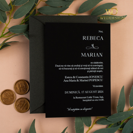Invitatie de nunta Dark forest [1]