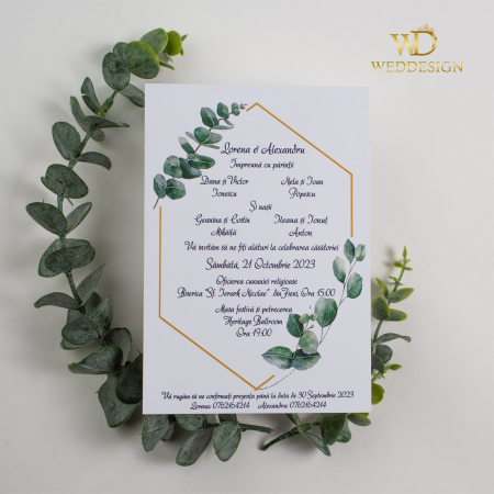 Invitatie de nunta Eucalipt [2]