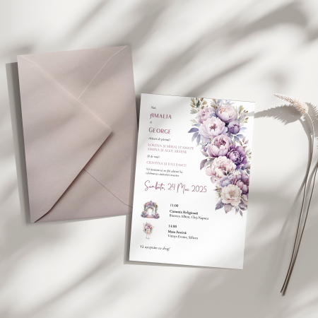 Invitatii nunta - Invitatie de nunta Purple