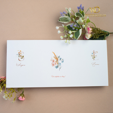 Invitatie de nunta flori de primavara [2]