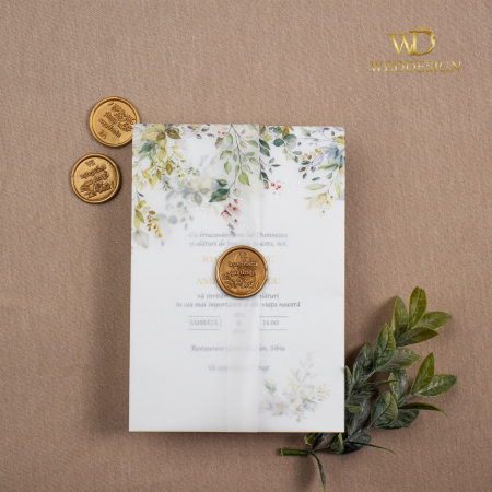 Invitatie de nunta greenery vibes [1]