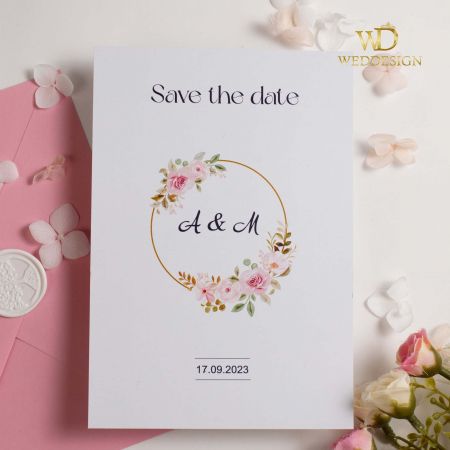 Invitatie nunta flori roz [1]