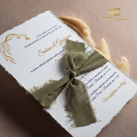 Invitatie de nunta Sage [2]