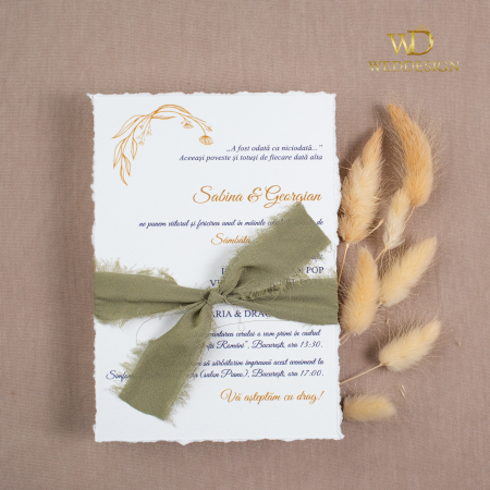 Invitatie de nunta Sage [1]