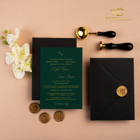 Colectia Invitatii Luxury - invitatie nunta luxury