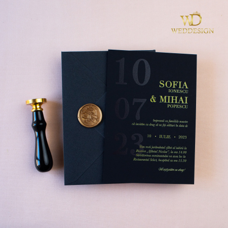 Colectia invitatii moderne - invitatie nunta moderna
