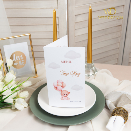 Meniuri botez - meniu pentru botez ursulet ursulet roz
