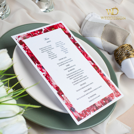 Meniu pentru nunta floral frame [1]