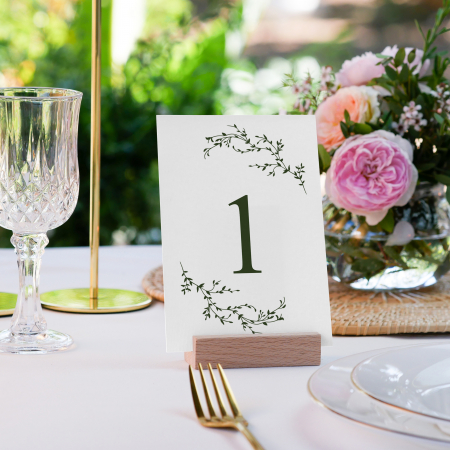 Numere mese - Numar de masa pentru nunta elegant