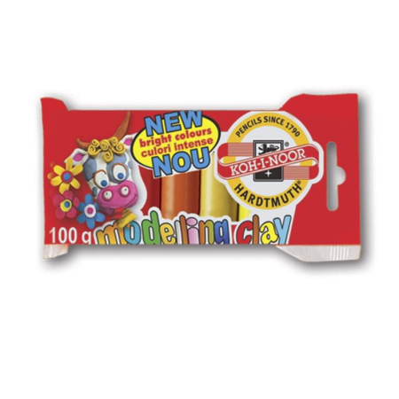 PLASTILINA - PLASTiLINA 5 CULORI 100GR KOH I NOOR