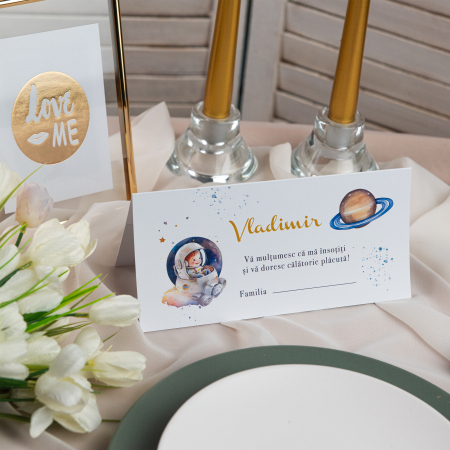Plicuri de bani/ Placecard botez - Plic de bani botez astronaut