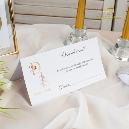 Plicuri de bani/ Placecard-uri - Plic de bani cu flori de primavara