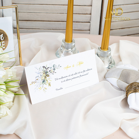 Plicuri de bani/ Placecard-uri - Plic de bani Greenery vibes
