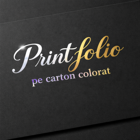 SERVICII IMPRIMARE - Print folio cu scris auriu -  WedDesign Print Shop Sibiu