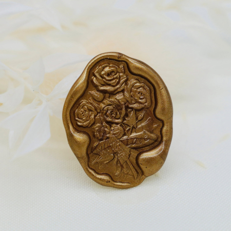 Sigilii de ceara handmade - Sigilii ceara pentru invitatii trandafiri