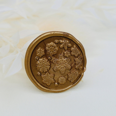 Sigilii de ceara handmade - Sigilii ceara pentru invitatii fulgi de nea