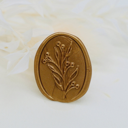 Sigilii de ceara handmade - Sigilii ceara pentru invitatii ramura maslin