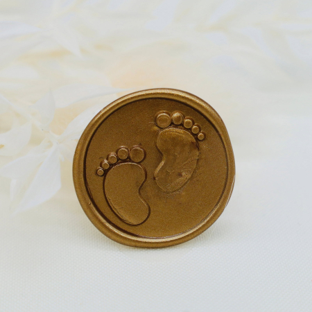 HOBBY & CRAFT - Sigilii ceara pentru invitatii botez picioruse