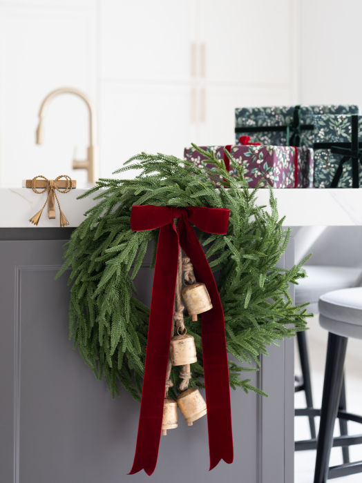 Coroniță Red Festive Artificială [5]