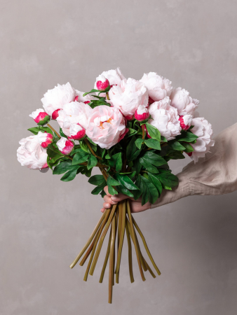 Bujor Artificial Light Pink [5]