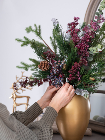 Burgundy Berries Artificial [4]