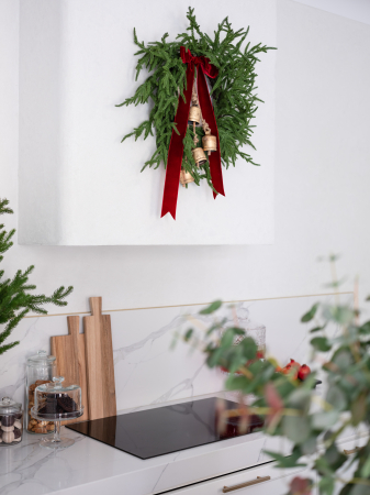 Coroniță Red Festive Artificială [2]