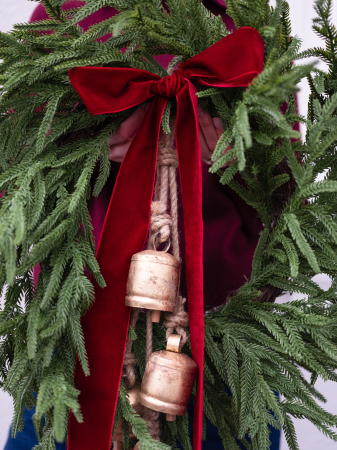 Coroniță Red Festive Artificială [1]