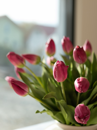 Lalea Artificială burgundy ( model 2 ) [6]