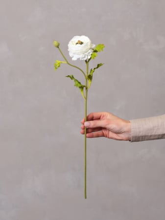 FLORI ARTIFICIALE - Ranunculus Artificial alb