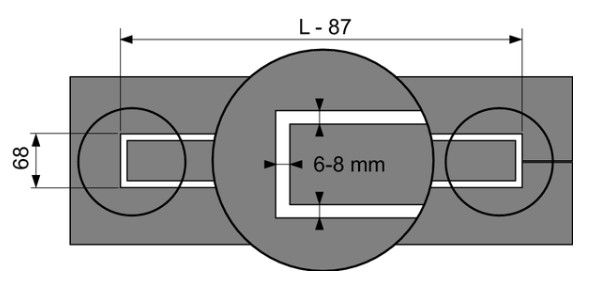 Corp rigola dus 100cm pentru piatra naturala [3]