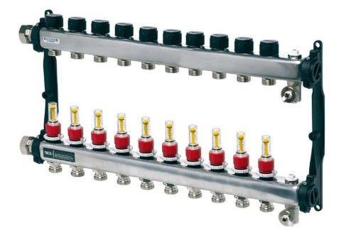 Distribuitor 10 cai TECEfloor cu debitmetre [1]