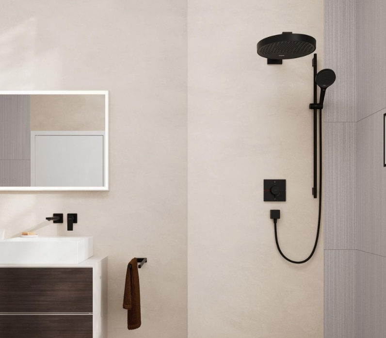 Baterie termostatata incastrata, pentru 2 consumatori, negru mat Hansgrohe ShowerSelect Comfort - 15572670 [6]