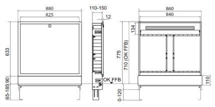 Carcasa TECEfloor 990 x 900 x 150mm (9-11 circuite) 77351505 [2]