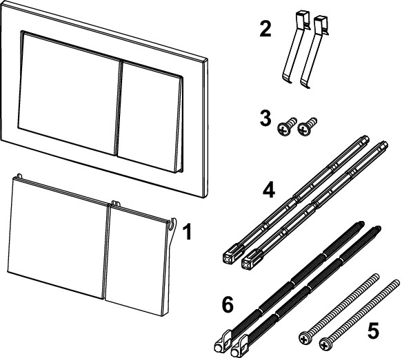Clapeta TECE Base, negru mat [4]