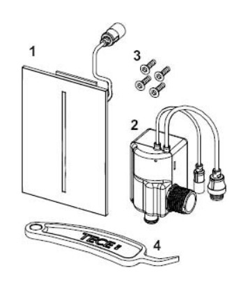 Clapeta Urinal TECE Filo cu senzor, cromat mat [5]