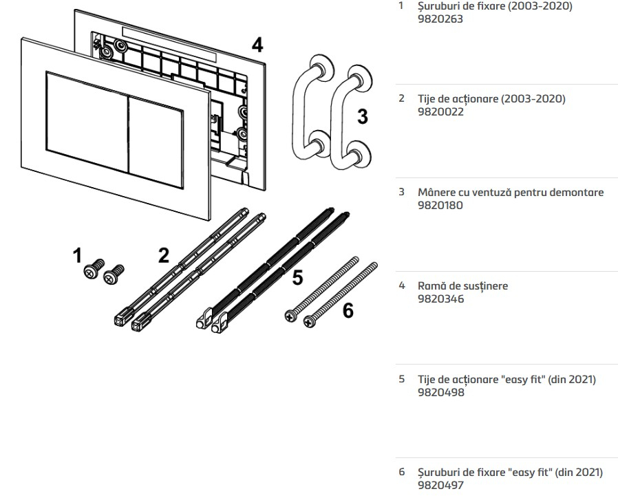 Clapeta TECE Now, bronz rosu [2]