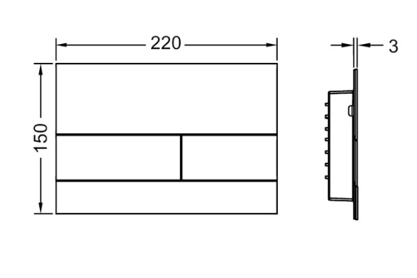 Clapeta TECE Square inox [2]