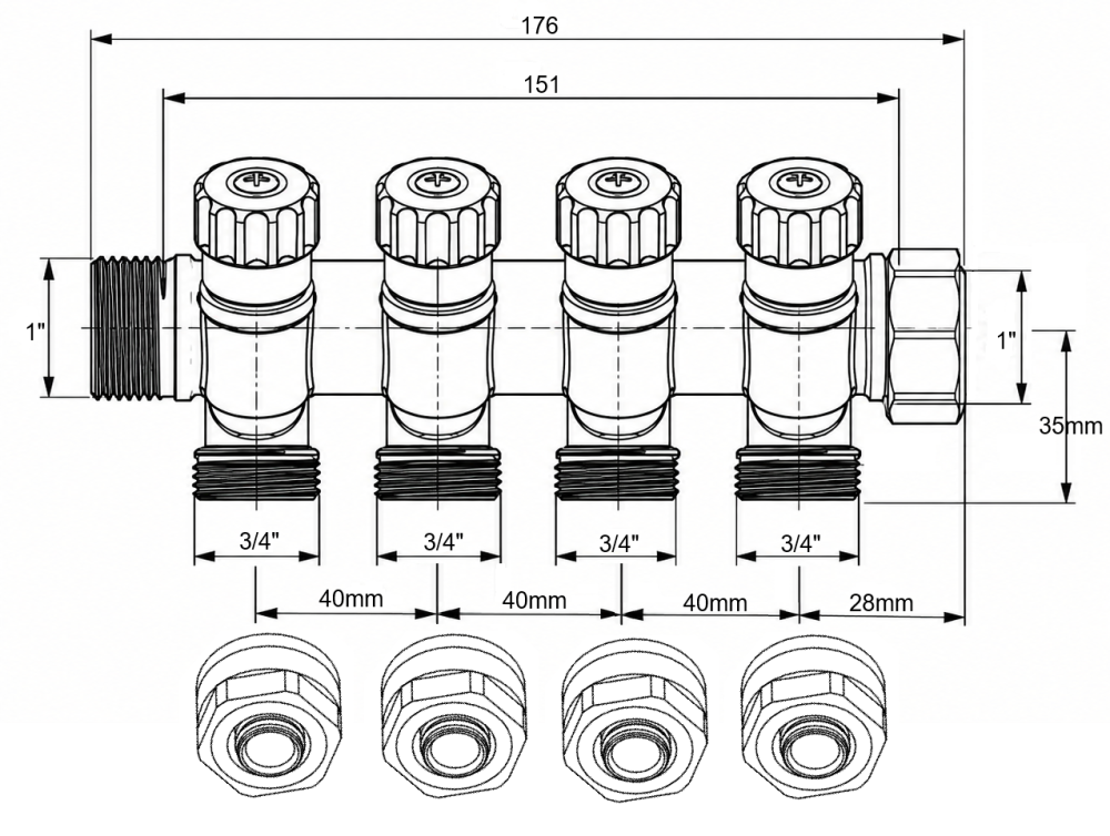 Distribuitor alama 4 cai 8730040 [2]