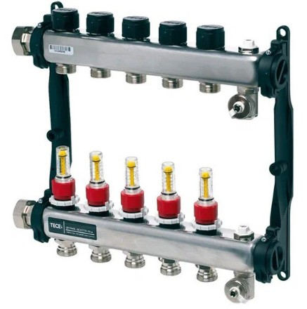 Distribuitor 5 cai TECEfloor cu debitmetre [1]